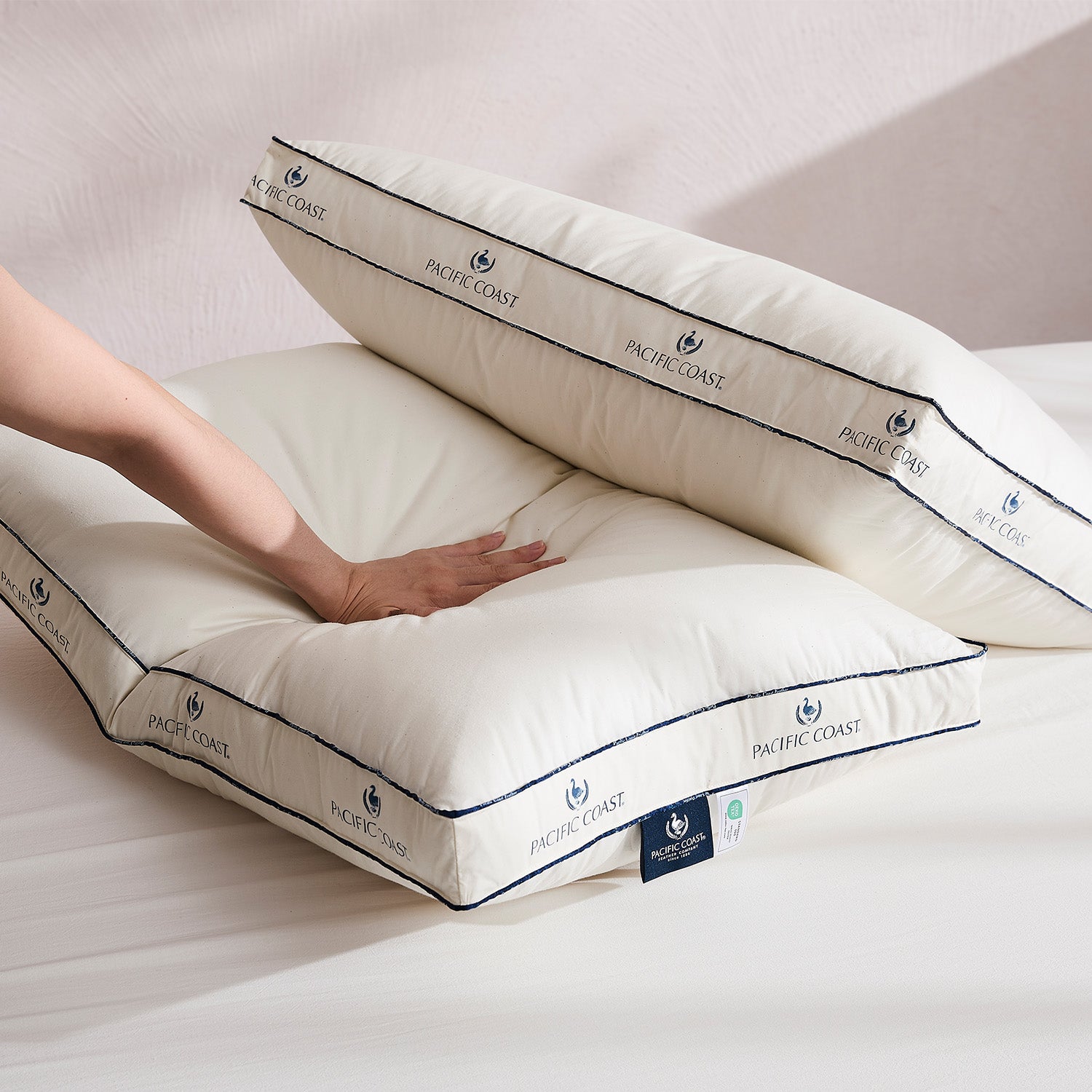 The Organic Cotton Gusseted Goose Feather Pillow