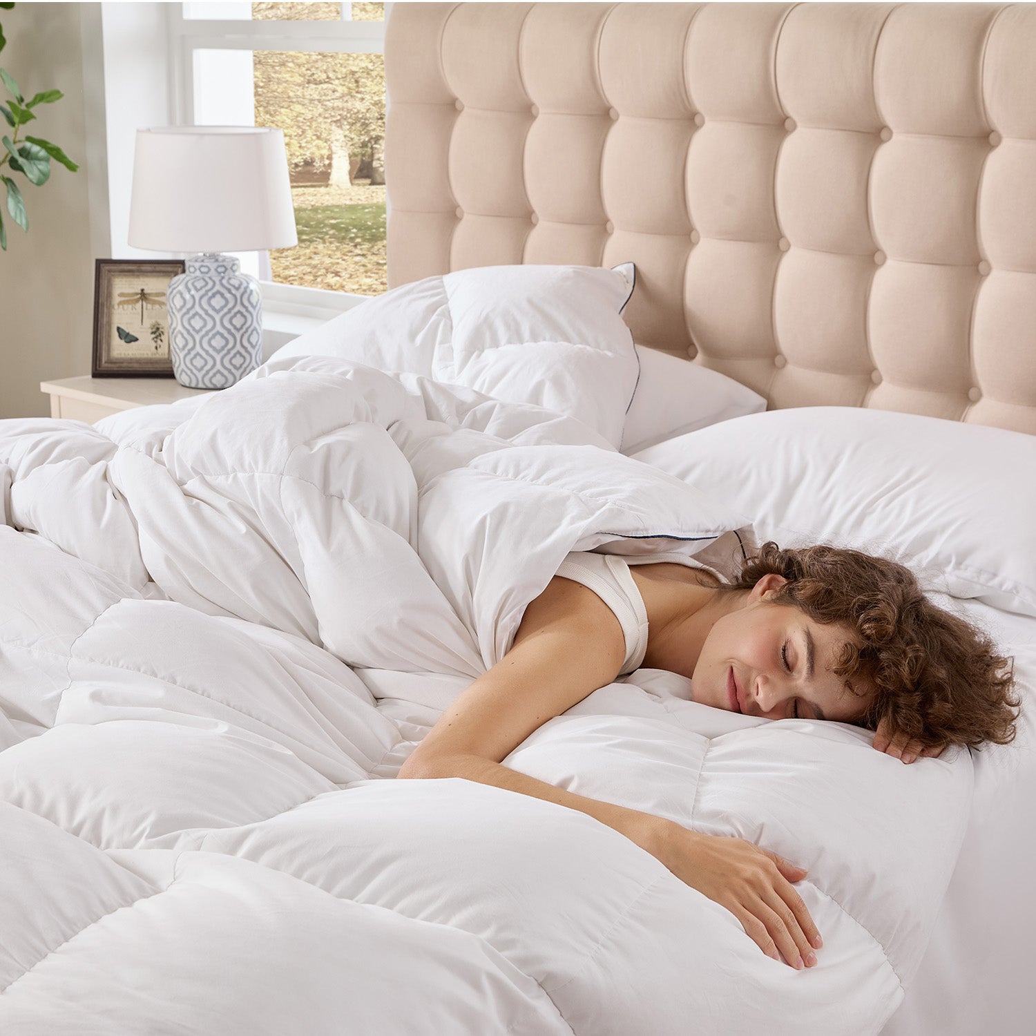 All Season Feather and Down Comforter