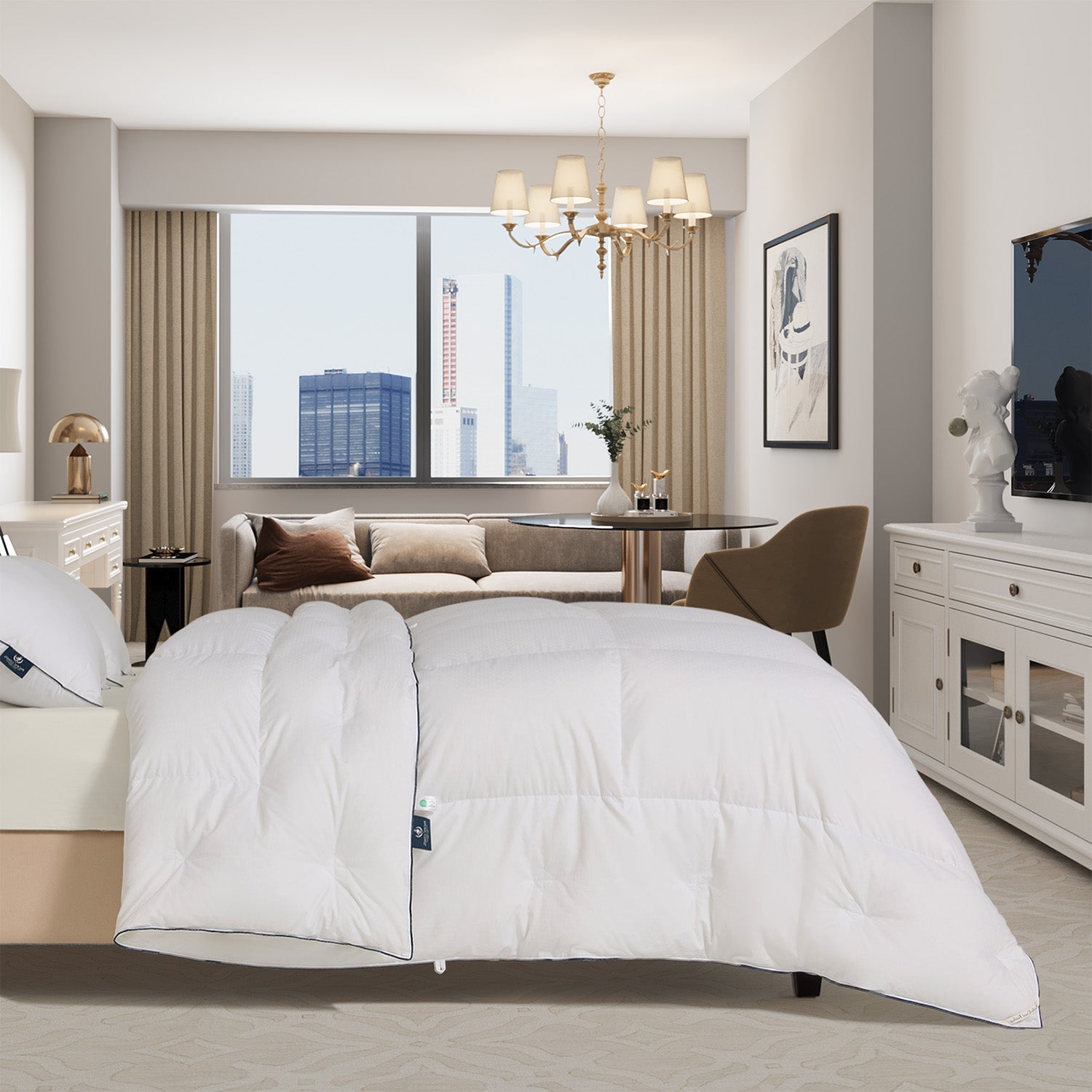 White Goose Down Comforter