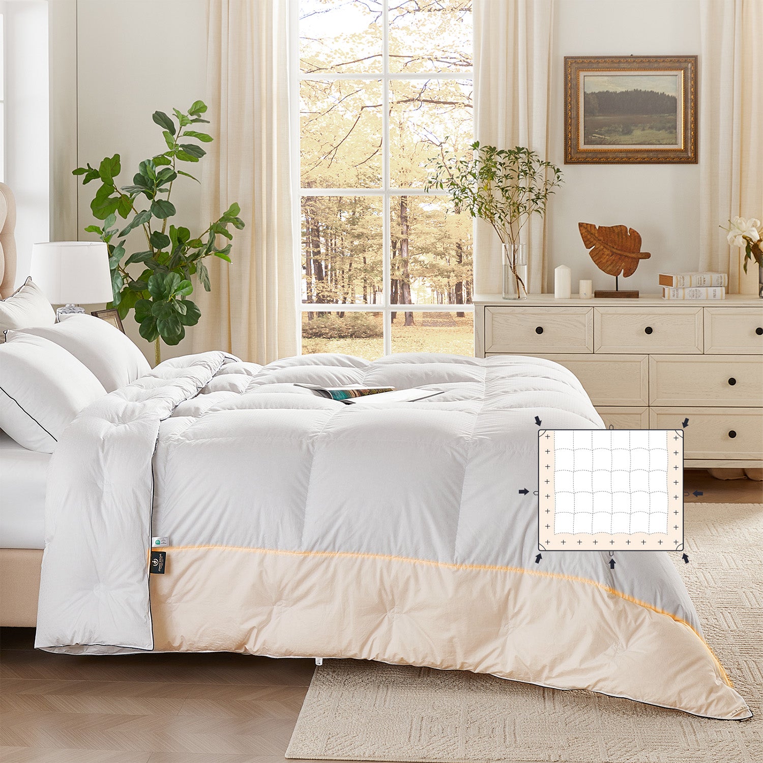 White Goose Down Comforter