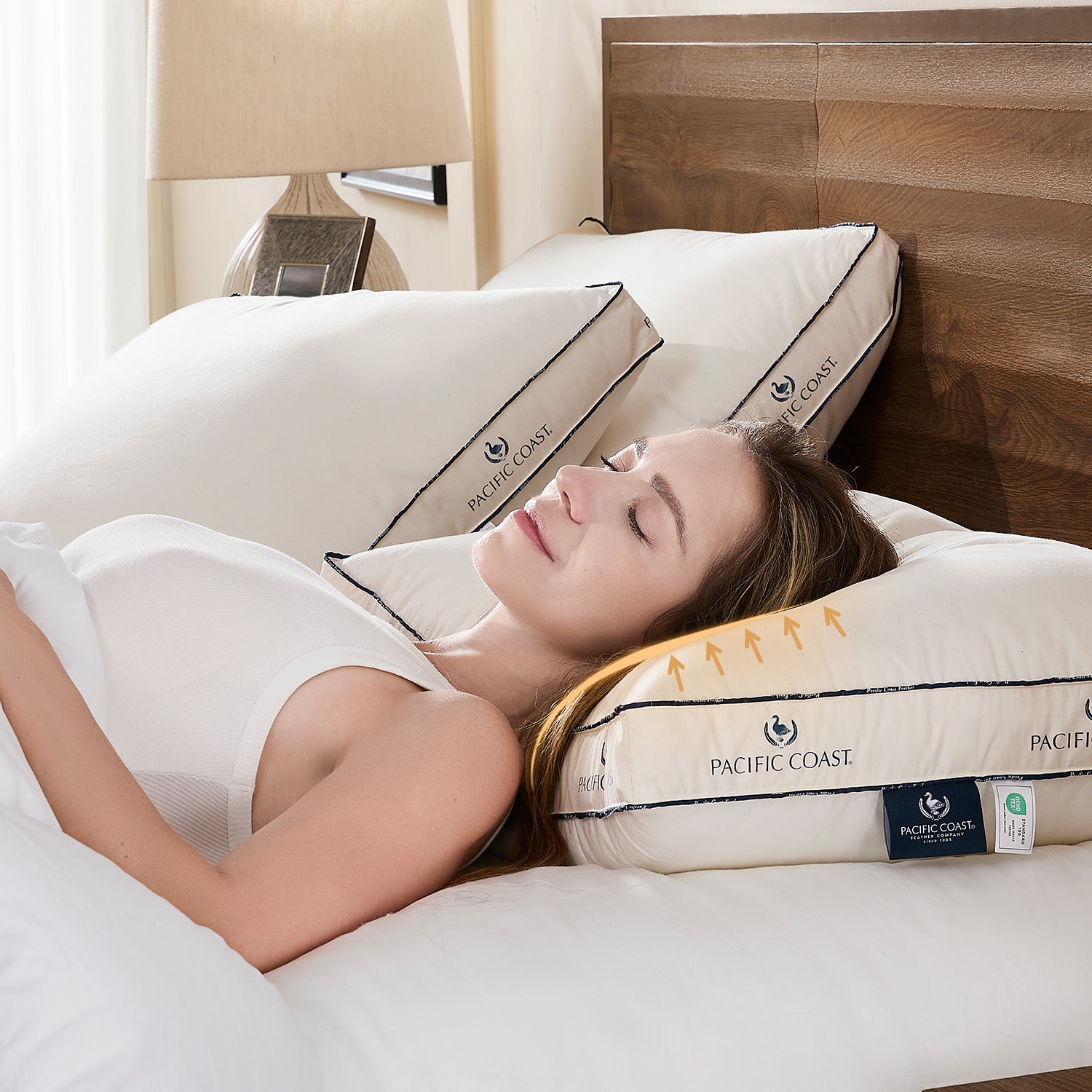 The Organic Cotton Gusseted Goose Feather Pillow