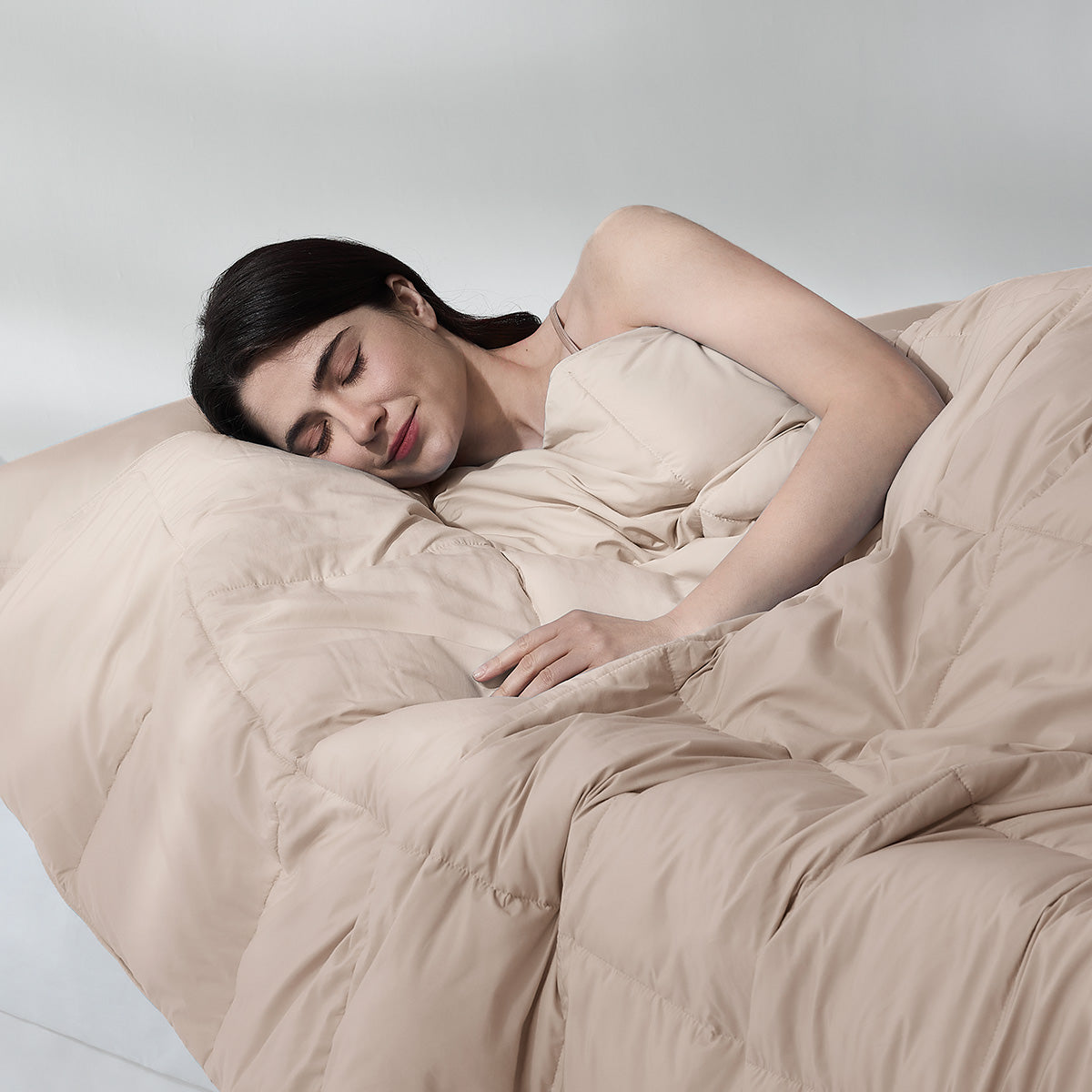Light Pink Lightweight Tencel™ Cooling Down Comforter