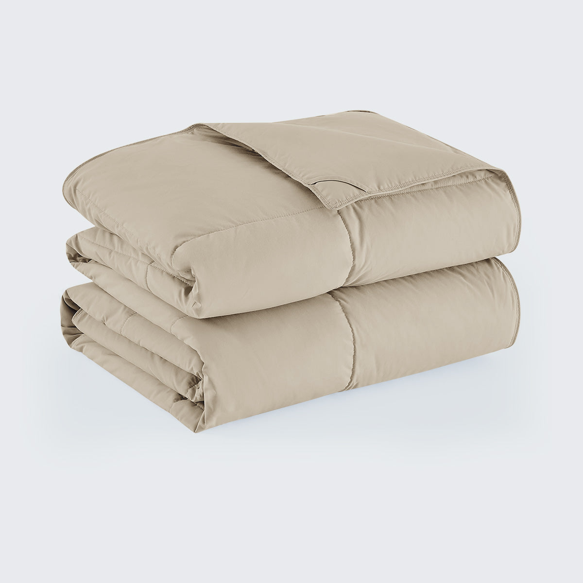 Khaki Lightweight Goose Feather and Down Fiber Comforter