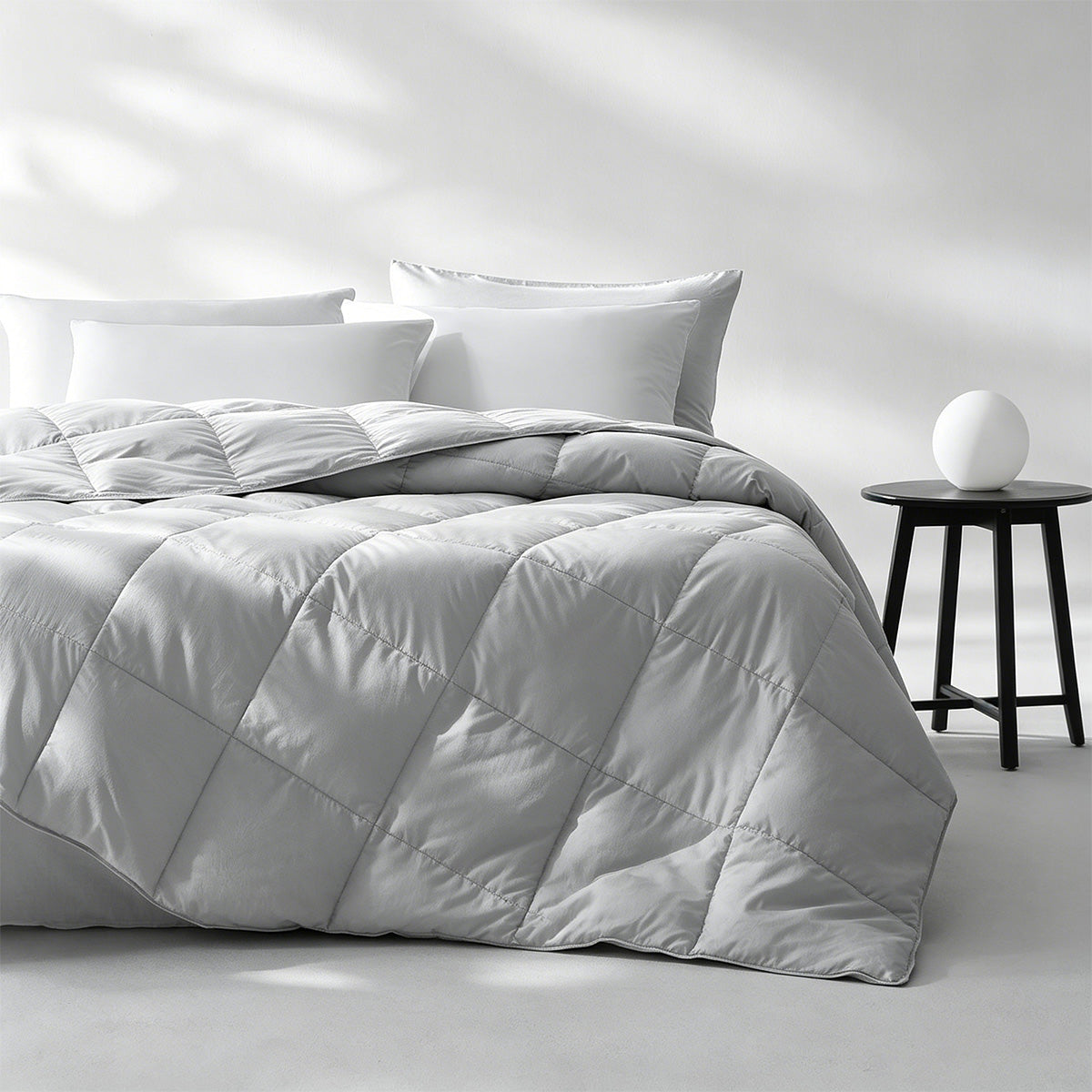 Grey Lightweight Tencel™ Cooling Down Comforter