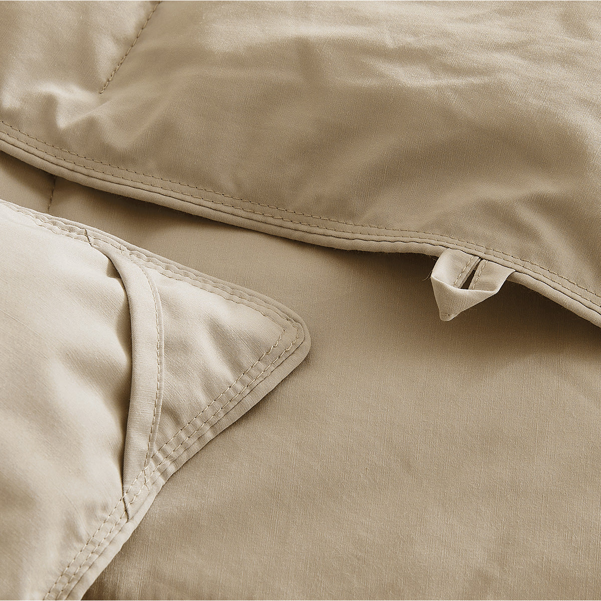 Khaki Lightweight Goose Feather and Down Fiber Comforter