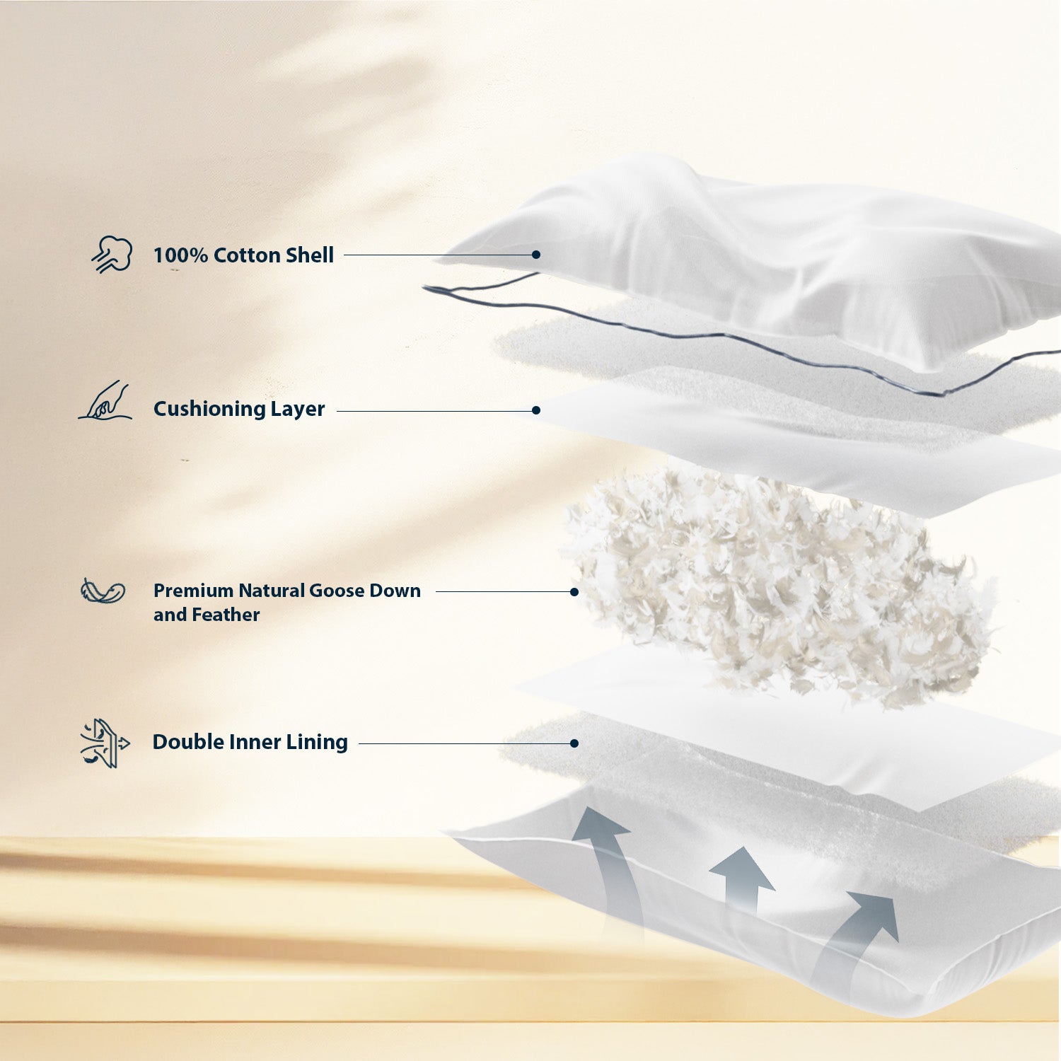 Classic Feather and Down Hotel Pillow