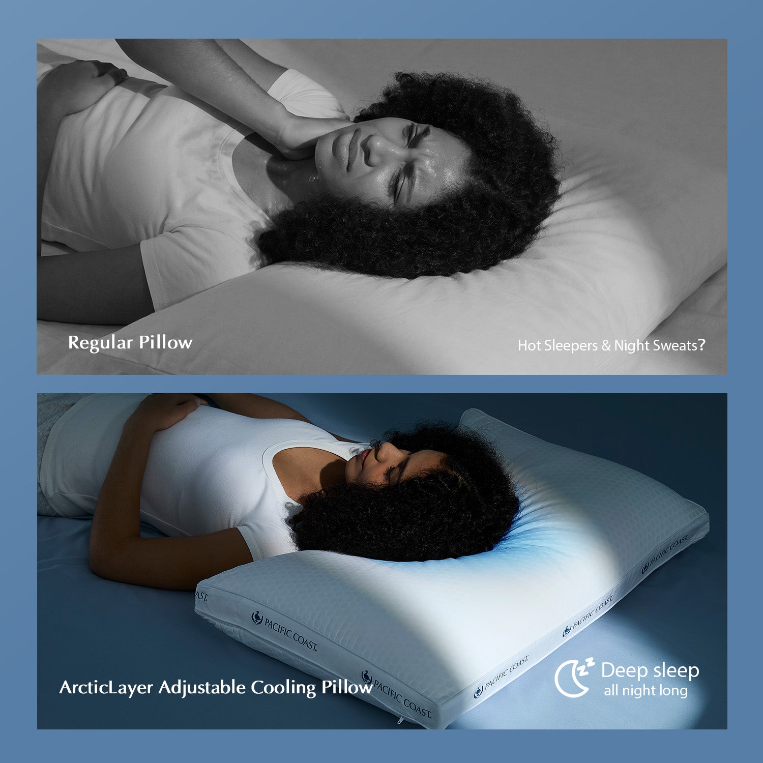 ArcticLayer Adjustable Cooling Pillow