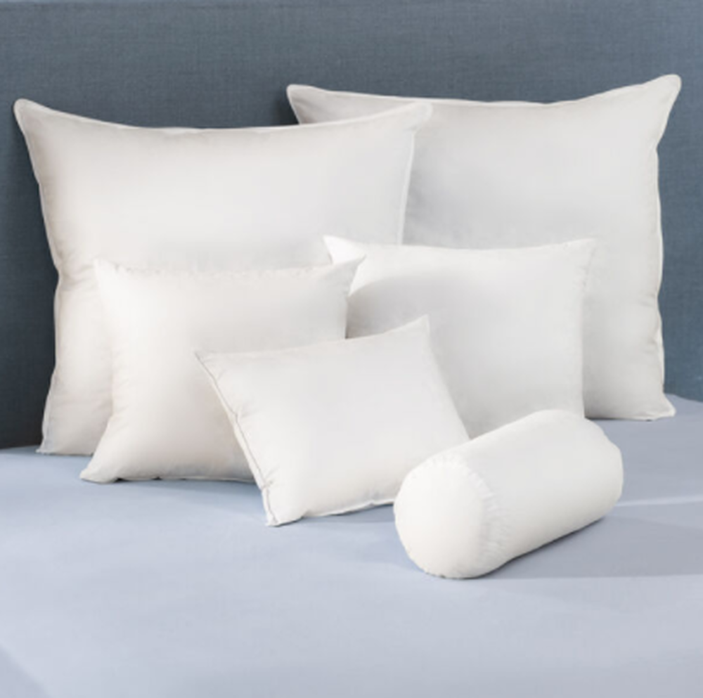 White Duck Feather & Down Pillow Insert - 18