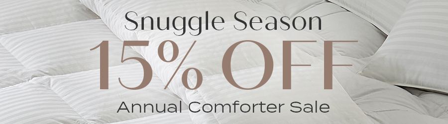 Annual 15% Off Comforters Sale