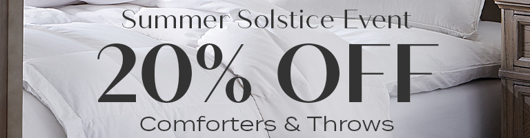 20% Off Comforters & Throws