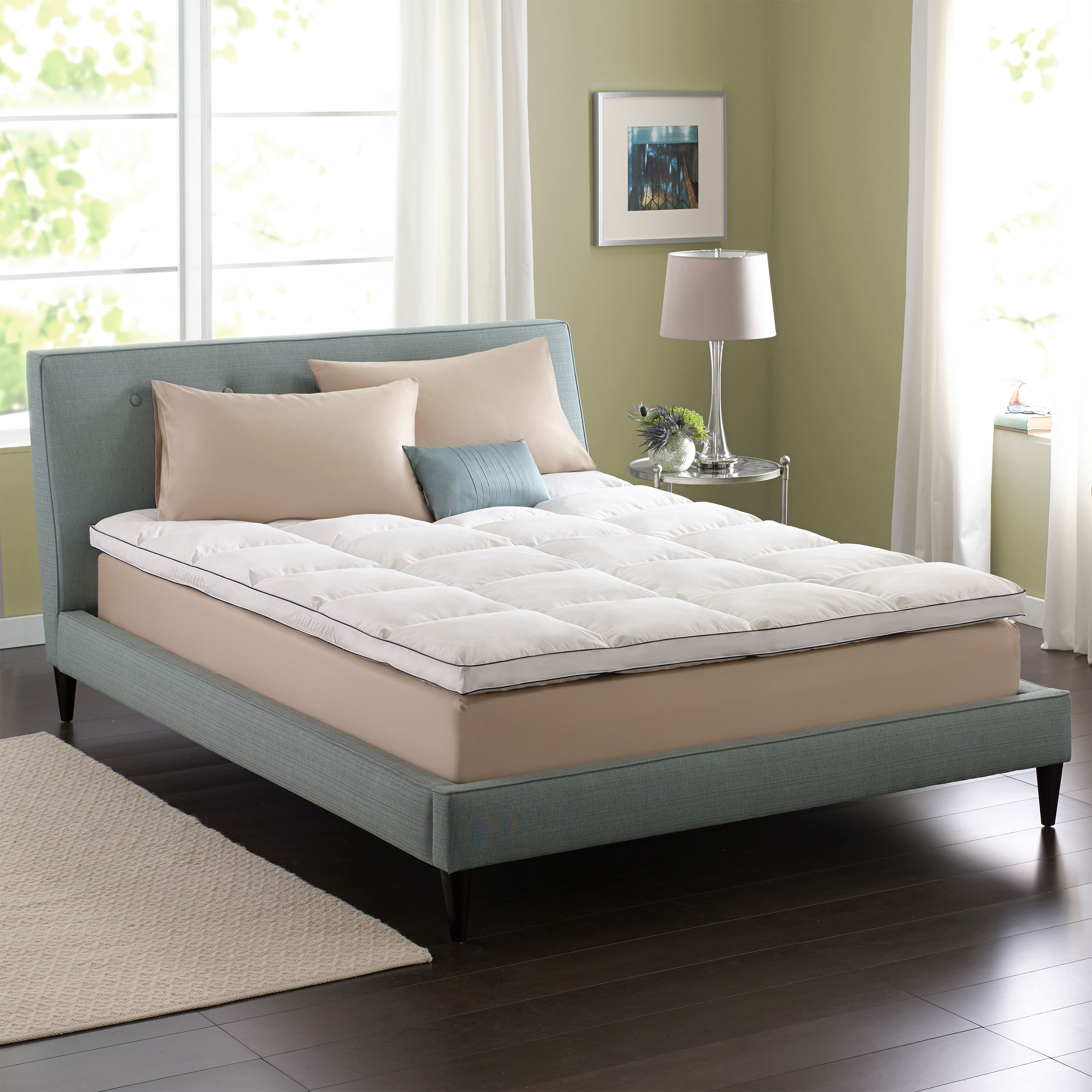 Pacific Coast Superloft Mattress Topper 230 Thread Count Feather And Down Fill - Full